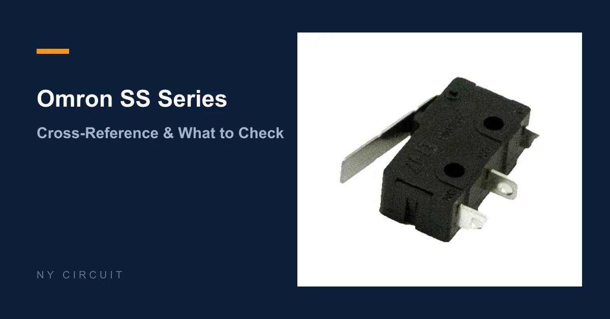 Omron SS Micro Switch Cross-Reference: What to Check Omron SS Micro Switch Cross-Reference: What to Check
