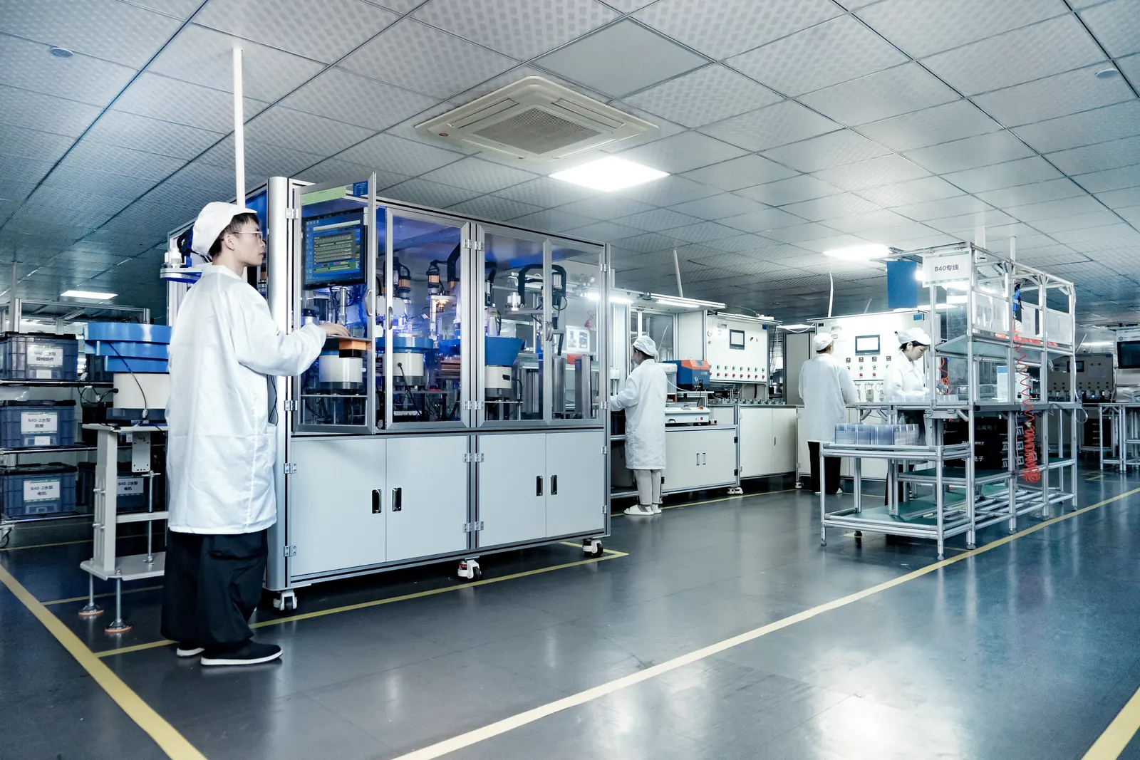 B40 automatic production line — production facility scene shared by our supply partner