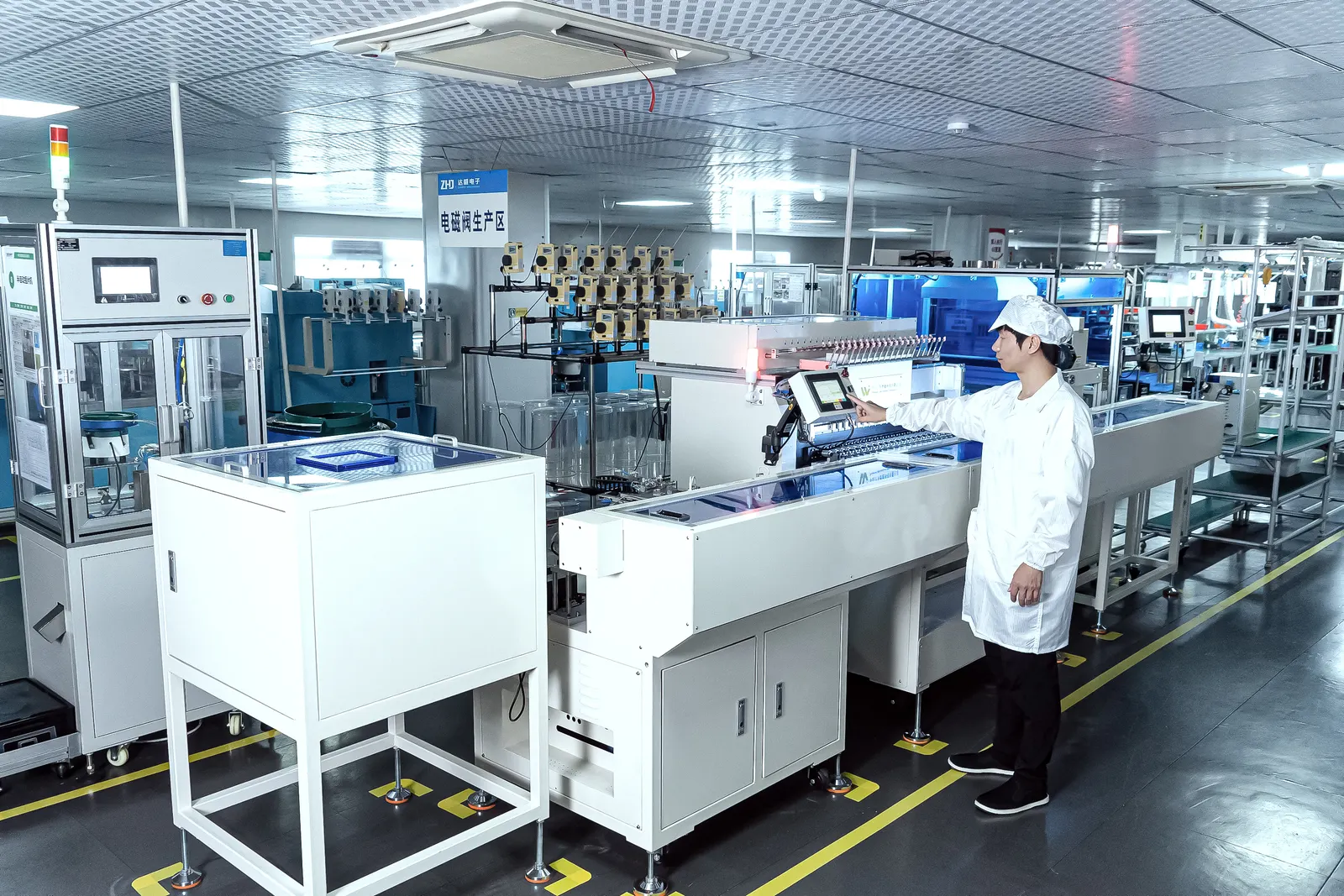 Burn-in aging test cabinets — production facility scene shared by our supply partner